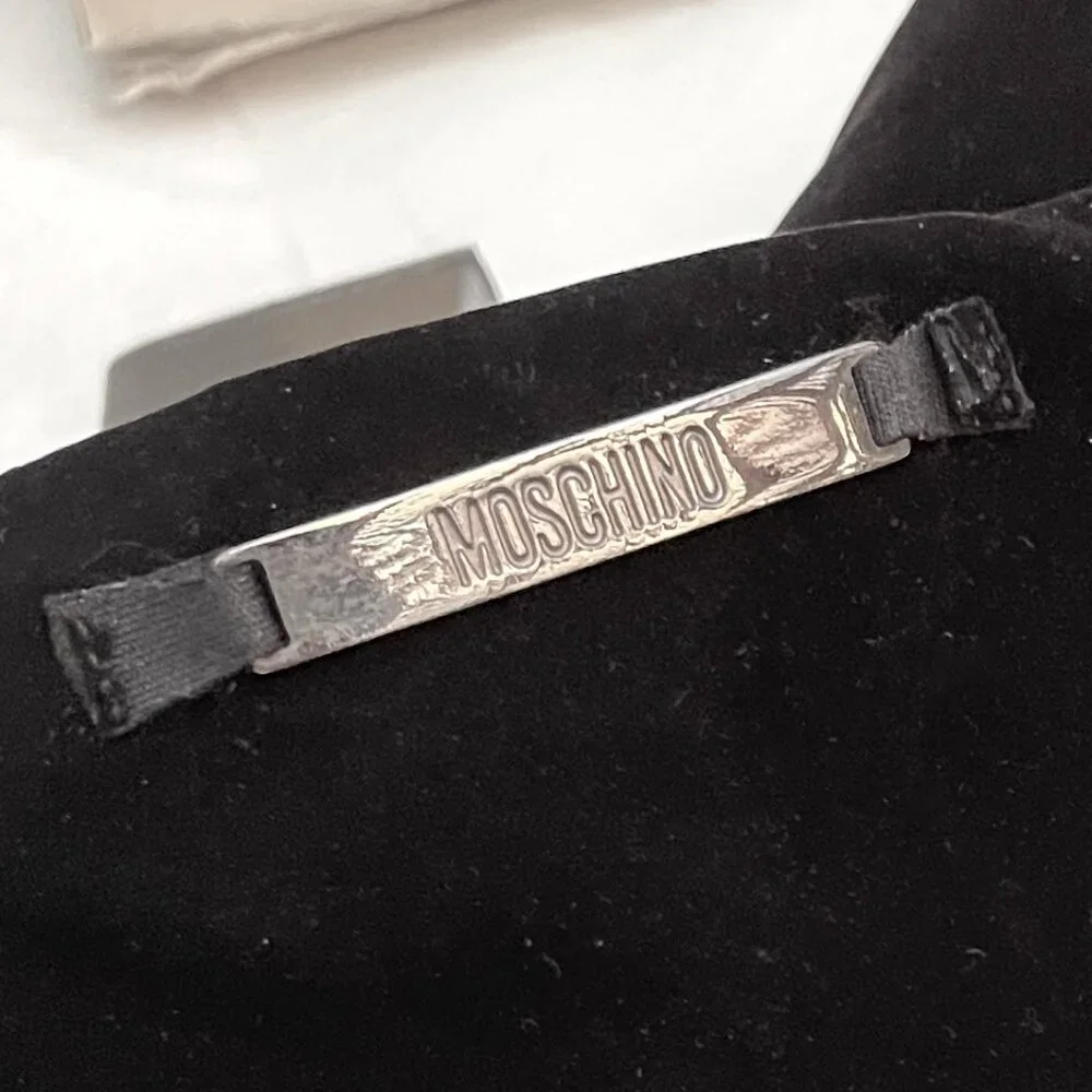 Auc Moschino Chanky heel High velour Boots 7,5 with damage